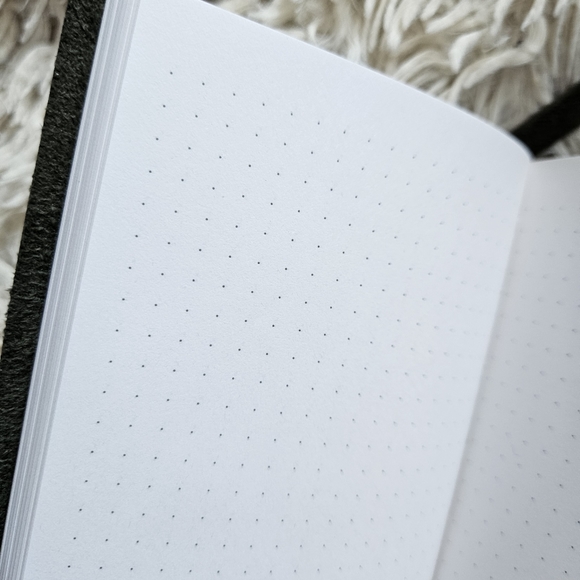 Fringe Studio Notebook 240 Dotted Pages Olive 6.5x4.5" Vegan Leather - Picture 7 of 9